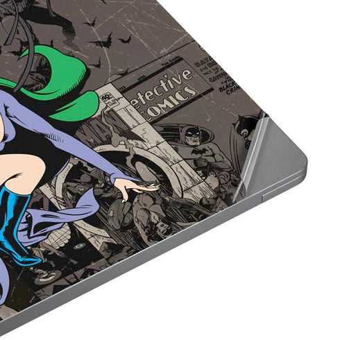 DC Comics Catwoman Vintage Action Pose Pattern Universal Laptop 16in (13 x 9.4in) Skin